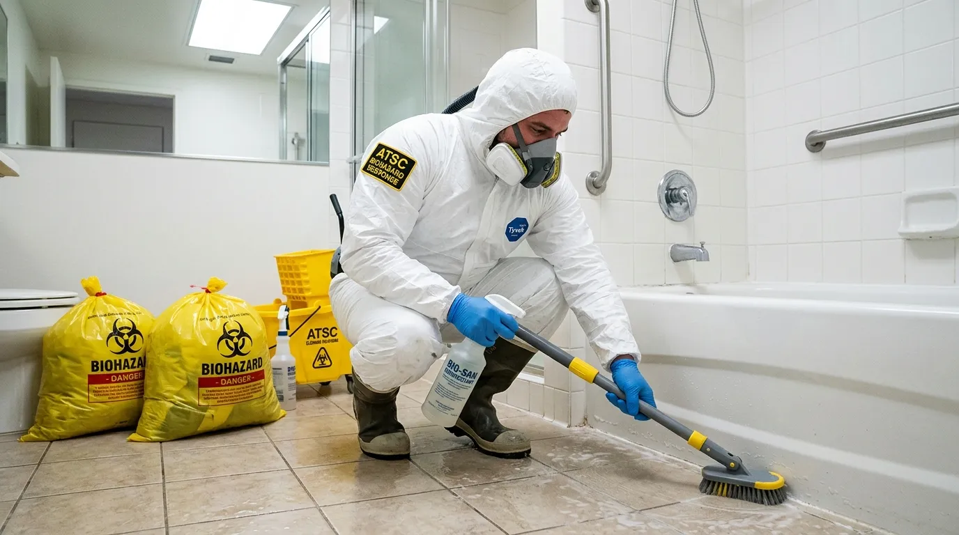 Decontamination equipment deployed for Blood Cleanup in Clifton Heights
